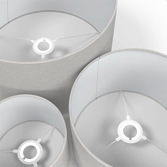 Touched By Design Soft Recycled Grey lamp_shade