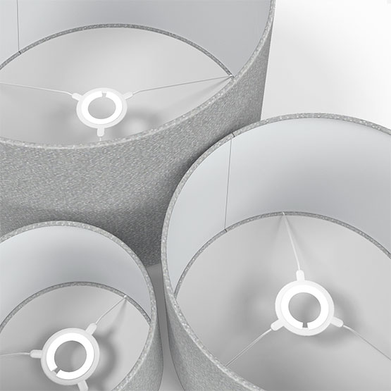 Touched By Design Sparkle  Dove Grey lamp_shade