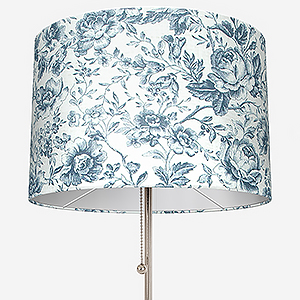 Camengo Celestine Tissu Bleu Encre Easy Fit Lamp Shade
