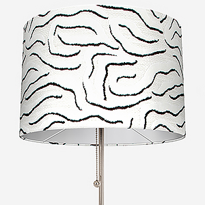Camengo Ophea Velvet Black and White Easy Fit Lamp Shade