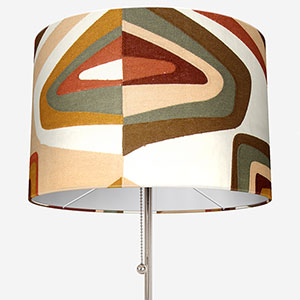Casamance West Dream Orange Brule Ocre Easy Fit Lamp Shade