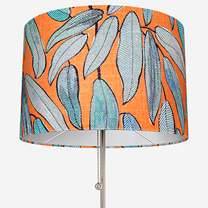 Edinburgh Weavers Tropical Leaf Tangerine Lamp Shade