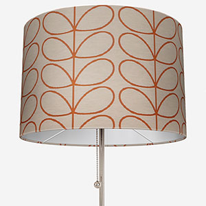 Orla Kiely Woven Linear Stem Orange Lamp Shade