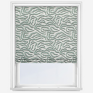 Camengo Ophea Velvet Azur Roman Blind