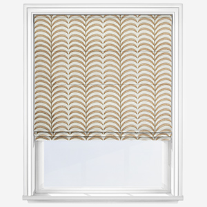 Camengo Plumeria Ocre Roman Blind