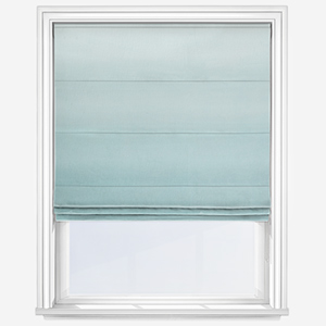 Casamance Winona White Celadon Roman Blind