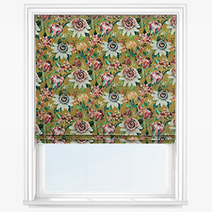 Paradise Velvet Ochre Roman Blind