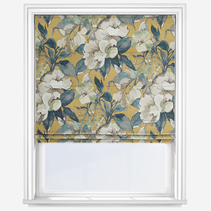 Edinburgh Weavers Bowood Mustard Roman Blind