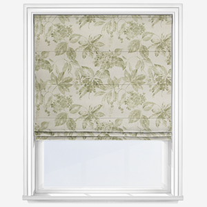 Edinburgh Weavers Flora Olive Roman Blind