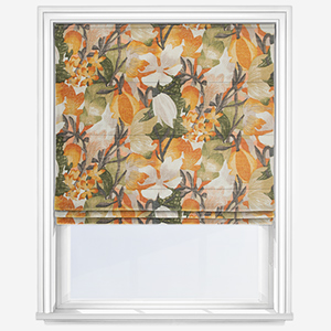 Edinburgh Weavers Lucy Burnt Orange Roman Blind