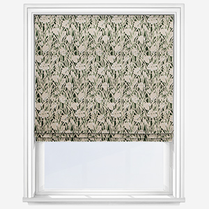 Emily Bond Crocus Green Roman Blind