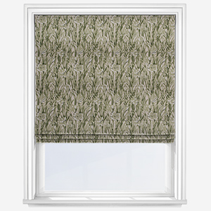 Emily Bond Crocus Sage Green Roman Blind