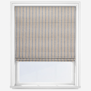 Emily Bond George Stripe Indigo Roman Blind
