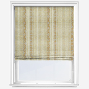 Delamere Stripe Ochre Roman Blind