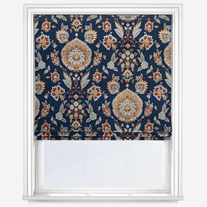 Jaipuri Indigo Roman Blind