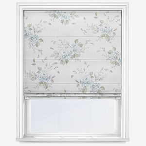 Shabby Chic by Rachel Ashwell Belle Hydrangea Duck Egg Roman Blind
