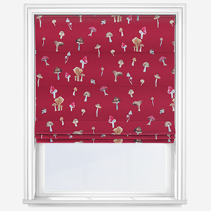 Sonova Studio Mushroom Forage Red Roman Blind