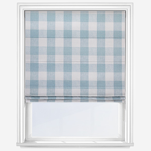 Sophie Allport Gingham Pale Blue Roman Blind