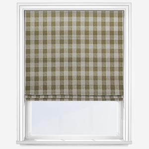 Sophie Allport Gingham Warm Stone Roman Blind