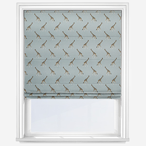Sophie Allport Giraffe Duck Egg Roman Blind