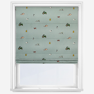 Sophie Allport On The Farm Blue Roman Blind