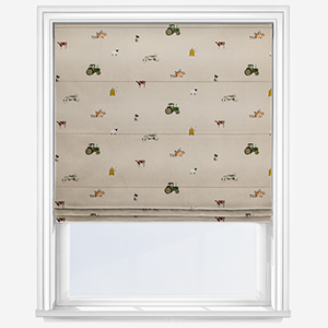 Sophie Allport On The Farm Neutral Roman Blind