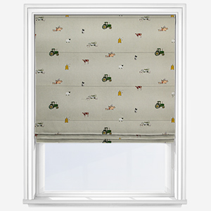 Sophie Allport On The Farm Soft Grey Roman Blind