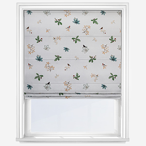 Sophie Allport Orchard Birds Off White Roman Blind