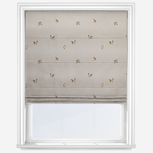 Sophie Allport Snowy Owls Off White Roman Blind