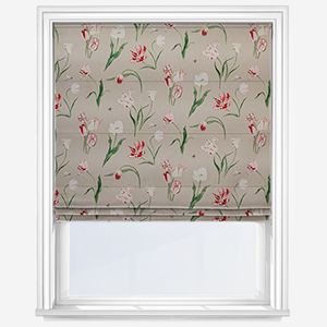 Sophie Allport Tulip Pale Grey Roman Blind