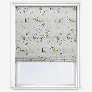 Sophie Allport Wild Floral Soft Green Roman Blind