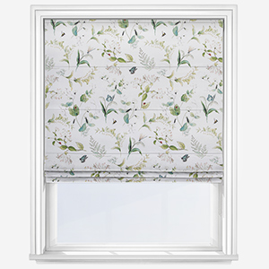 Sophie Allport Wild Floral White Roman Blind