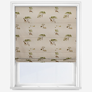 Sophie Allport Wild Savannah Off White Roman Blind