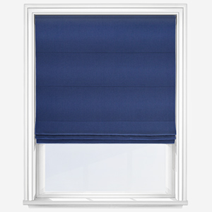 Canvas Indigo Blue Roman Blind