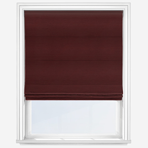 Touched By Design Luxe Faux Silk Claret Roman Blind