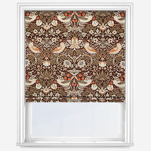 William Morris At Home Strawberry Thief Velvet Acorn Roman Blind