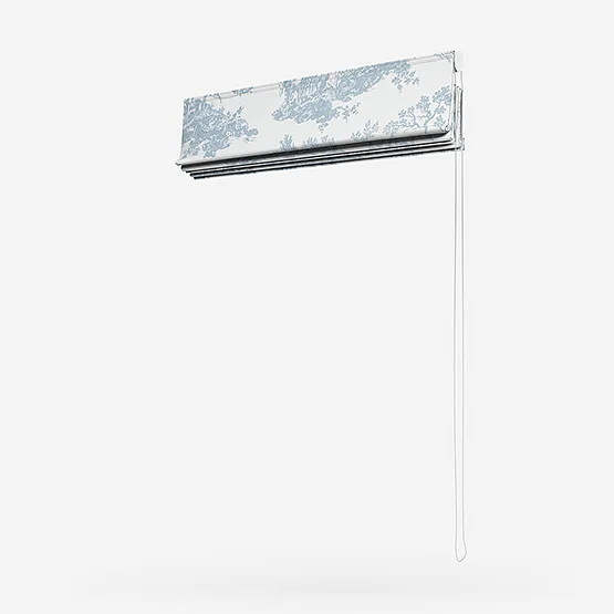 Camengo Cadence Tissu Bleu Porcelaine roman