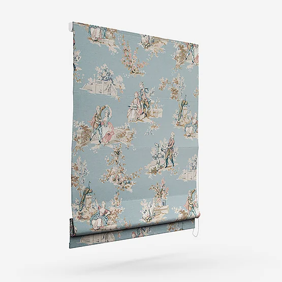 Camengo Gavotte Tissu Bleu Doux roman