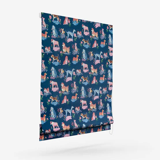 Cath Kidston Puppy Fields Navy roman