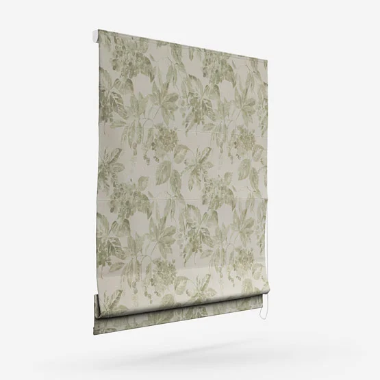 Edinburgh Weavers Flora Olive roman
