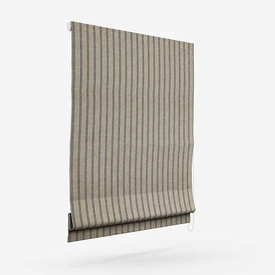 Emily Bond George Stripe Print Charcoal roman