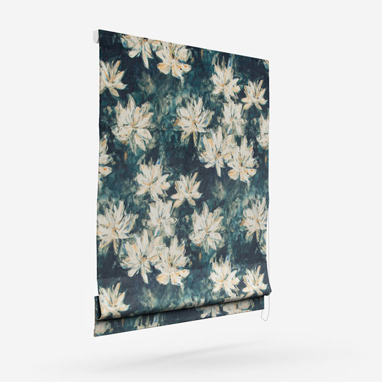 Fibre Naturelle Waterlily Navy roman