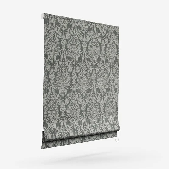 Classic Damask Charcoal roman