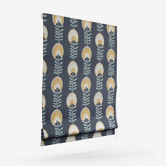 Scandi Floral Ochre roman