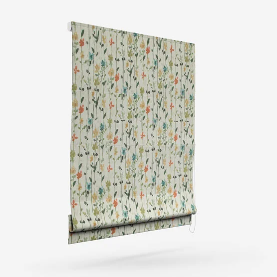 Woodland Floral Green roman