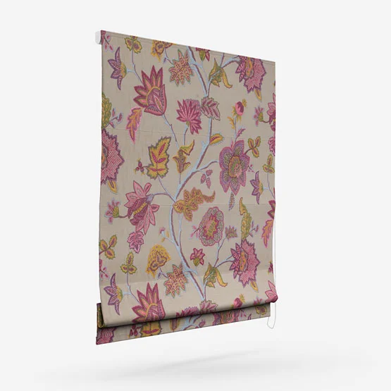 Chanderi Cerise roman