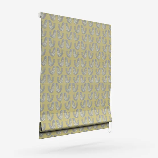 Scandi Birds Mustard roman