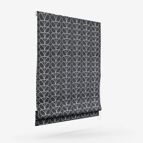 Orla Kiely Linear Stem Liquorice roman