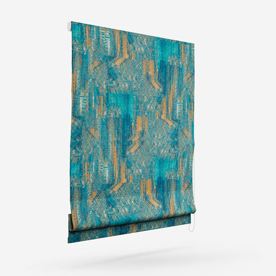 Studio G Hillcrest Velvet Teal and Spice roman