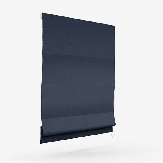 Luxe Faux Silk Indigo roman